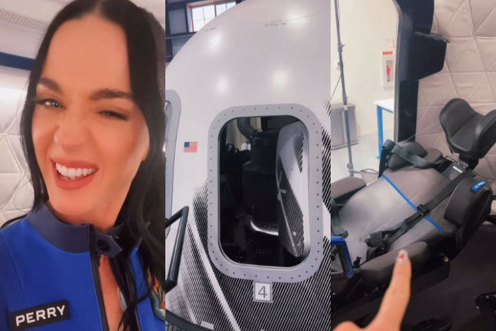 Ao mostrar detalhes da cápsula, a artista brincou: "Acho que vou cantar um pouco, tenho que cantar no espaço".