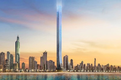 O Senna Tower, com 154 andares será construído na Praia Central, em Balneário Cambroriú -  (crédito: FG Empreendimentos/Divulgação)