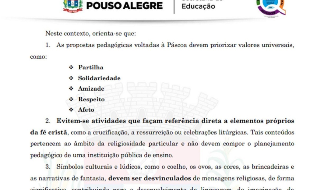 Para especialista, não há problema na orientação da Secretaria Municipal de Educação aos professores Para especialista, não há problema na orientação da Secretaria Municipal de Educação aos professores