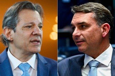 PGR sugere conciliação entre Flávio Bolsonaro e Fernando Haddad -  (crédito: Platobr Politica)