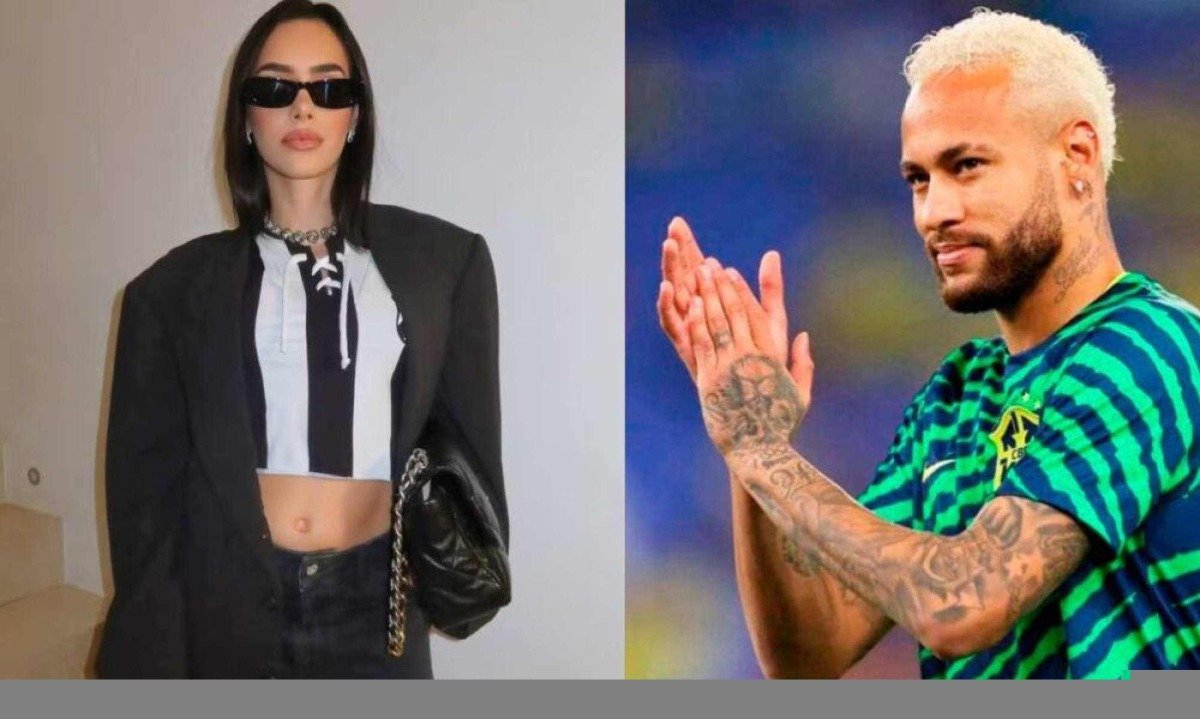 Valor de look usado por Bruna Biancardi na estreia de Neymar pelo Santos vem à tona! -  (crédito: Tupi - Pablo Oliveira)
