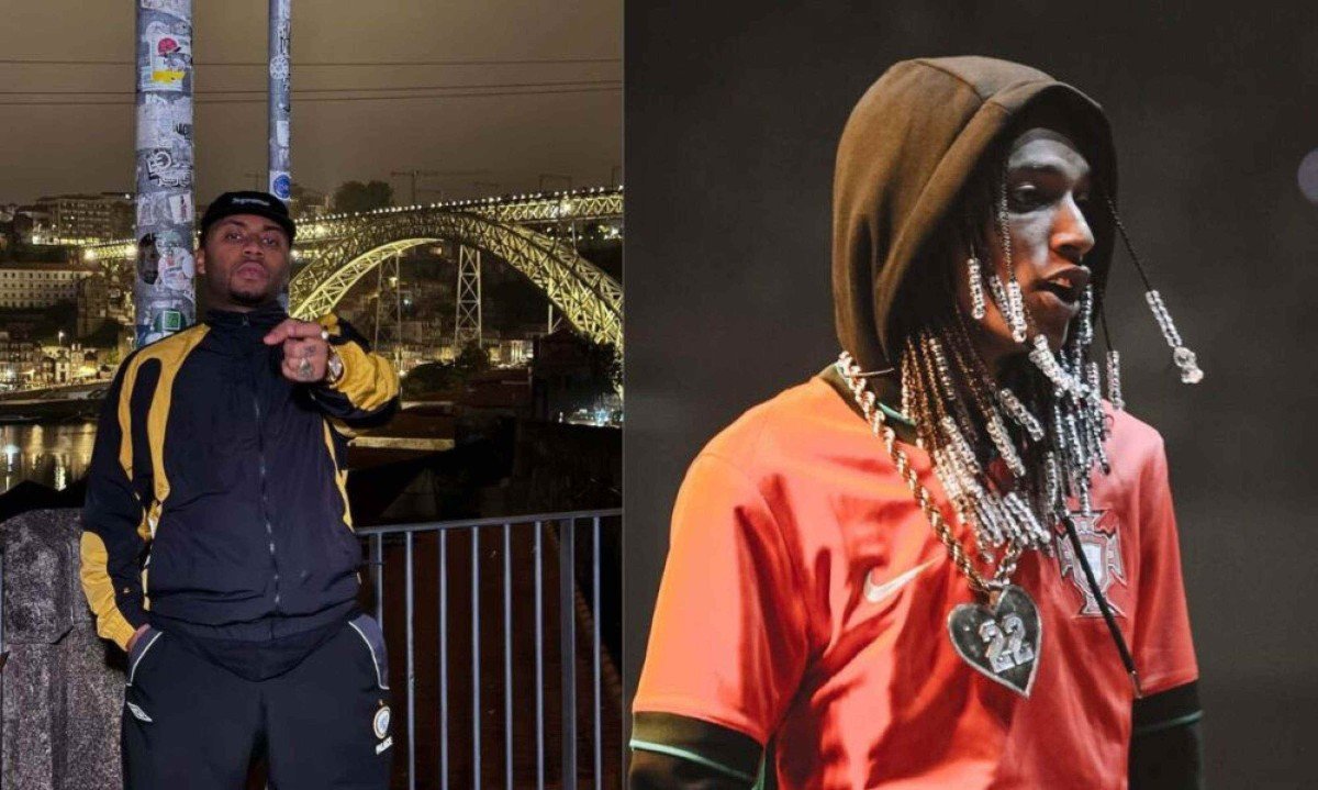 Orochi critica lei anti-Oruam na porta da delegacia: “Quem apoia essa lei é preconceituoso” -  (crédito: Tupi - Pablo Oliveira)