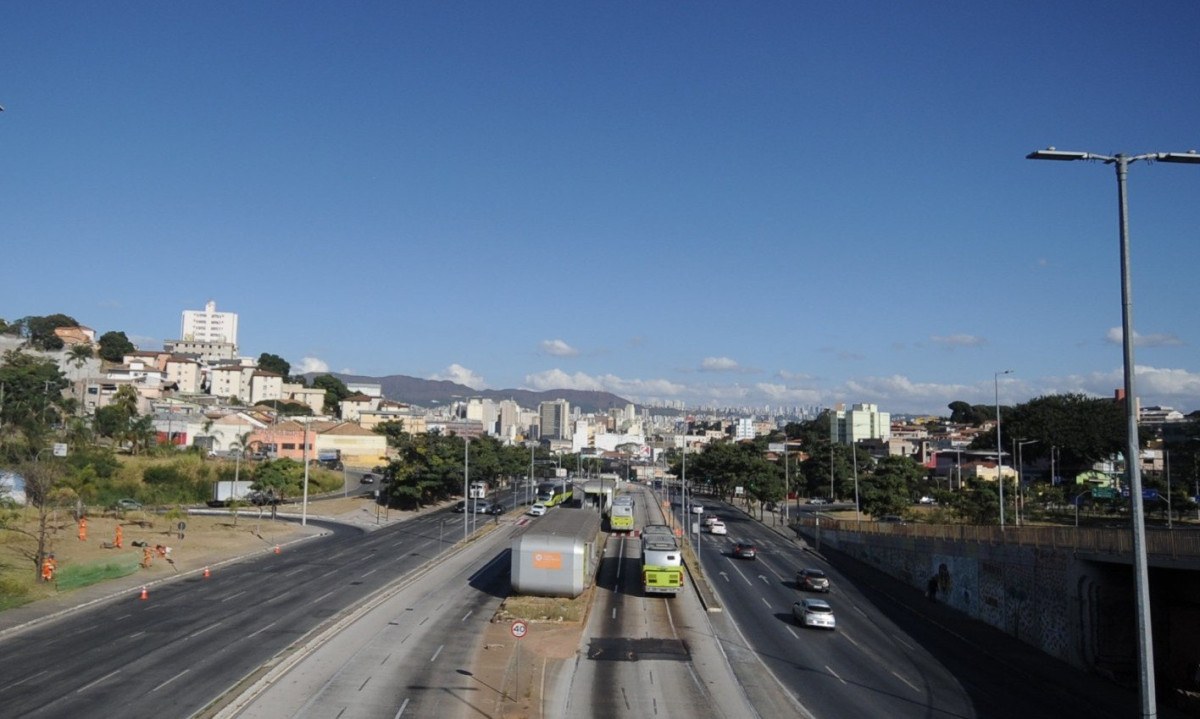 Avenida Ant&ocirc;nio Carlos j&aacute; teve mais &aacute;rvores -  (crédito: Alexandre Guzanshe/EM/D.A. Press)