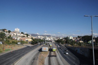 Avenida Ant&ocirc;nio Carlos j&aacute; teve mais &aacute;rvores -  (crédito: Alexandre Guzanshe/EM/D.A. Press)