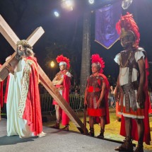 Veja fotos da encenação da Paixão de Cristo na Praça da Liberdade - Jair Amaral/EM/DA. Press