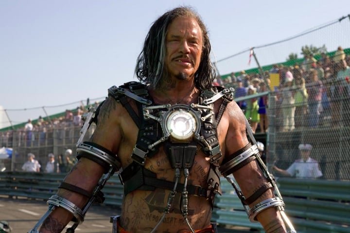 Rourke é conhecido, entre outros papéis, por ter vivido o vilão Ivan Vanko em "Homem de Ferro 2" (2010).