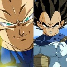 Vegeta contra os Cavaleiros de Bronze. Veja essa batalha - Montagem Flipar