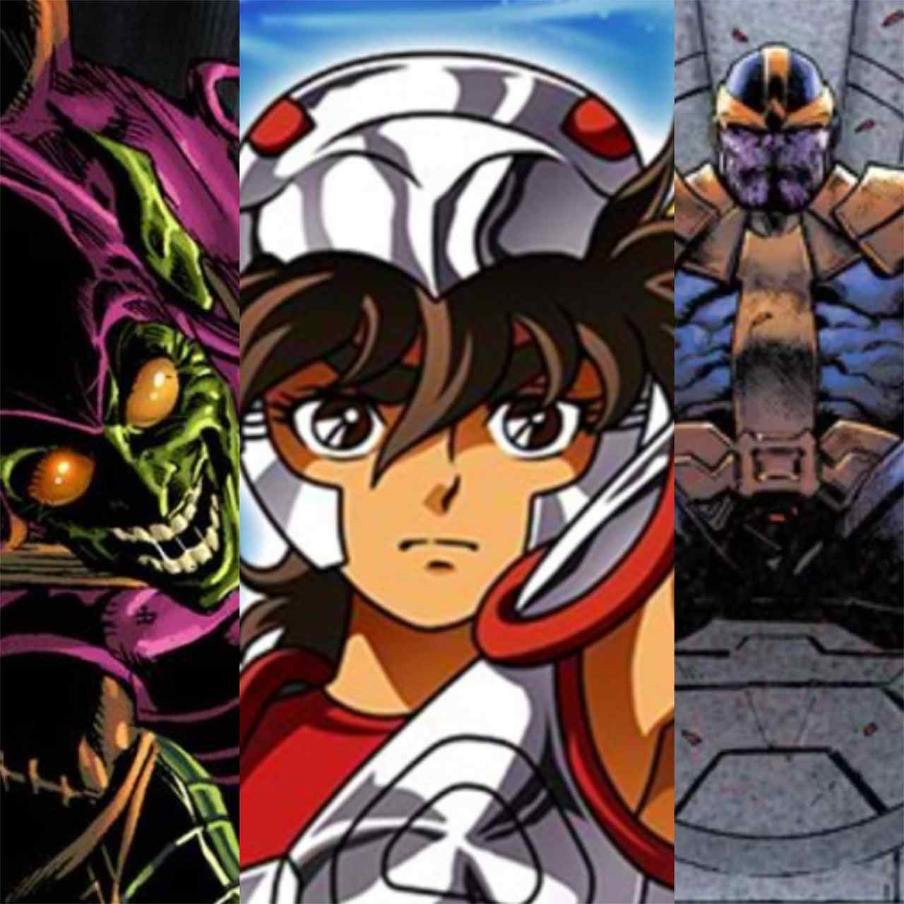 Seiya contra vilões da Marvel. Acompanhe essa batalha!
