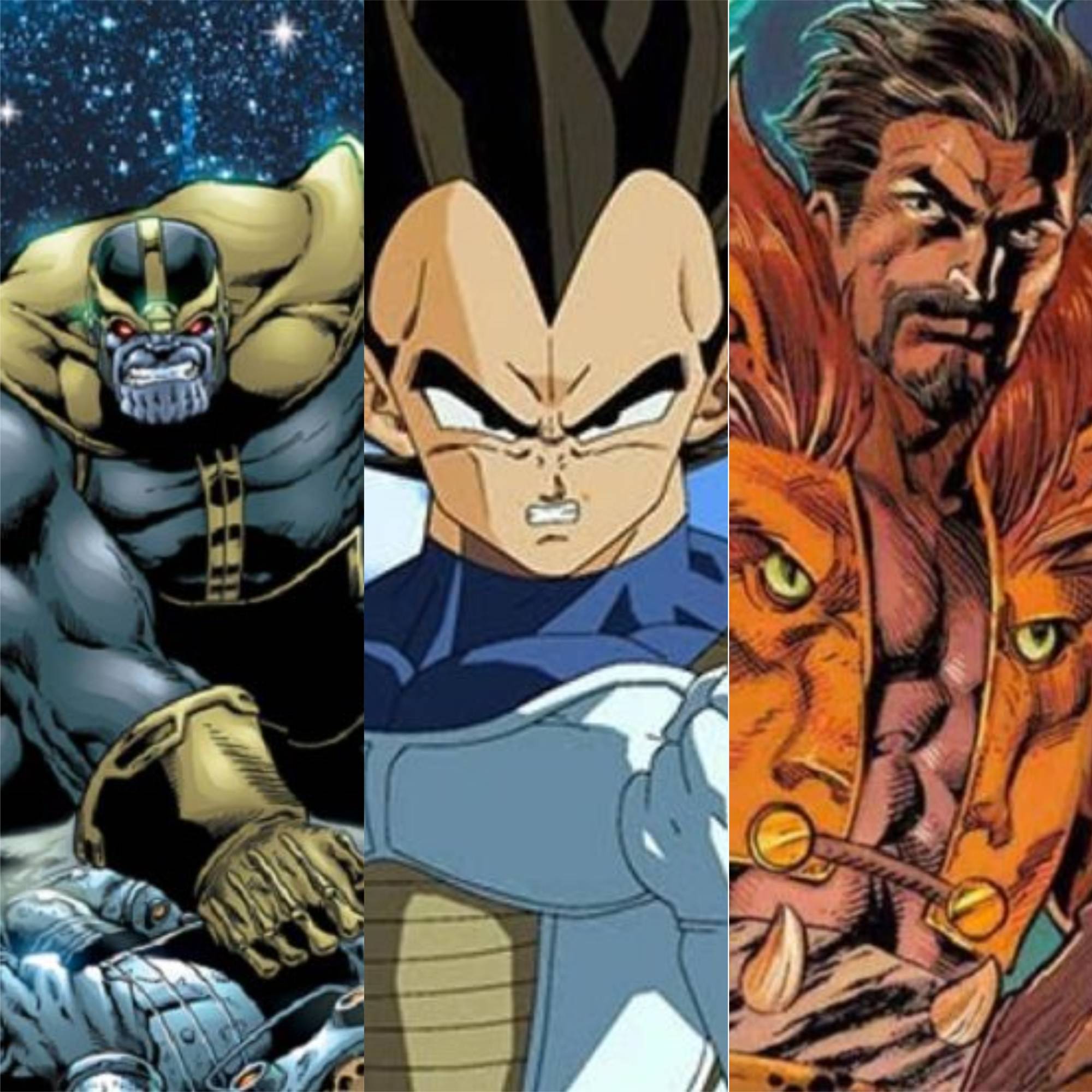 Vegeta contra vilões da Marvel. Fizemos essa batalha