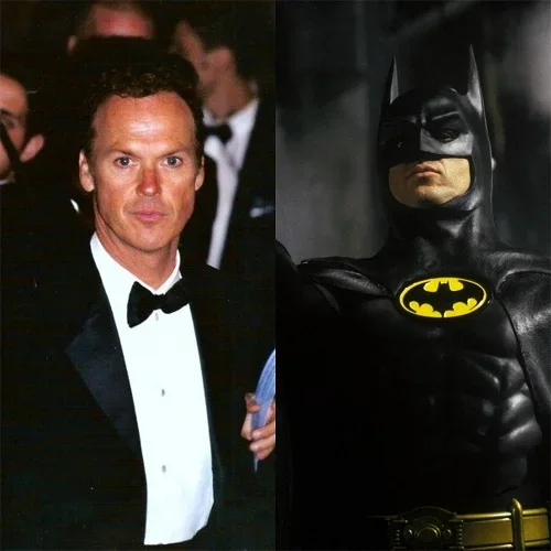 Michael Keaton: Interpretou o herói da DC nos filmes dirigidos por Tim Burton: "Batman" (1989) e "Batman Returns" (1992). Sua interpretação foi elogiada por dar uma abordagem mais sombria e realista ao personagem.