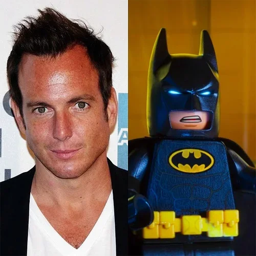 Will Arnett: O ator emprestou a voz ao personagem em "Uma Aventura Lego" (2014), "Lego Batman: O Filme" (2017) e "Uma Aventura Lego 2" (2019). O trabalho dele foi muito elogiado, principalmente por conseguir dar toques de comédia ao Homem-Morcego.