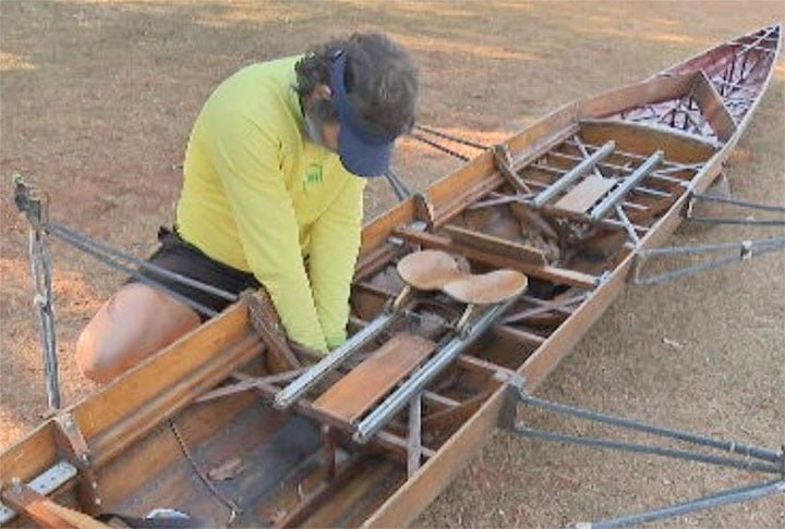 "Eu venho há algum tempo resgatando essa história do remo em Brasília e agora o Fabiano resgatou uma peça, um elemento importante que conta essa história", disse o dono do barco.