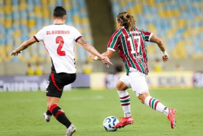 O Fluminense saiu na frente no primeiro tempo com Germán Cano, de cabeça, e tinha tudo para vencer mais uma pelo Brasileirão. No entanto, o Tricolor voltou a cair de rendimento no segundo tempo e cedeu o empate no fim. Veja as notas. Foto: Marina Garcia/Fluminense -  (crédito: Marina Garcia/Fluminense)