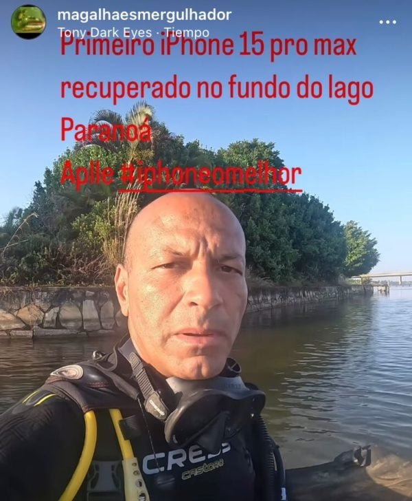 O mergulhador tem até uma página no Instagram com mais de 30 mil seguidores, na qual ele compartilha suas histórias de "salvamento".