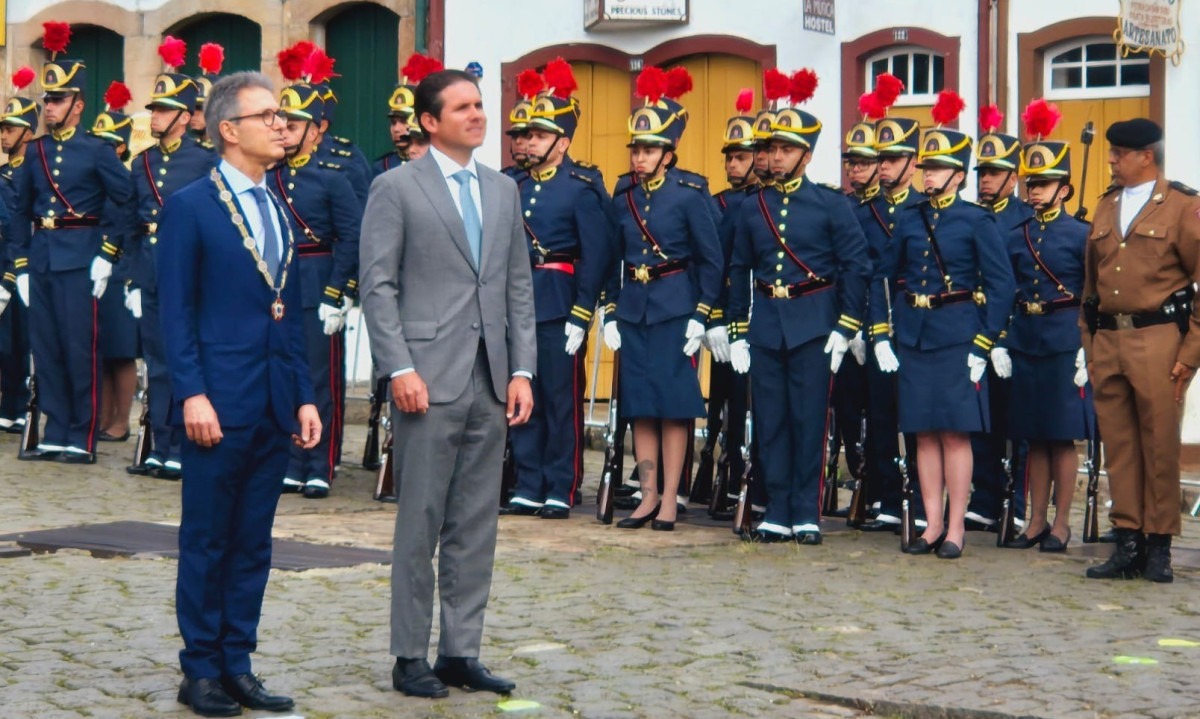 Presidente da Câmara dos Deputados esteve em Minas Gerais para receber o Grande Colar da Inconfidência
 -  (crédito: Jair Amaral/EM/D.A Press)