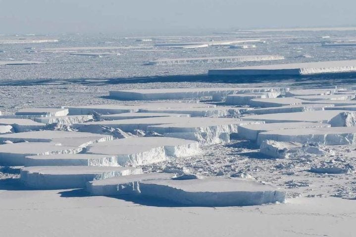  O clima polar, com frio extremo, ventos intensos e tempestades de neve, marcam a AntÃ¡rtida, no Polo Sul .