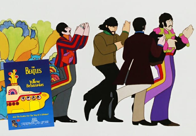 Yellow Submarine (1968), de George Dunning.  Mais um longa baseado na obra dos Beatles. No filme, tendo a canção homônima como fio condutor, os Beatles combatem os Meanies, vilões que pretendem acabar com a arte e a música. 