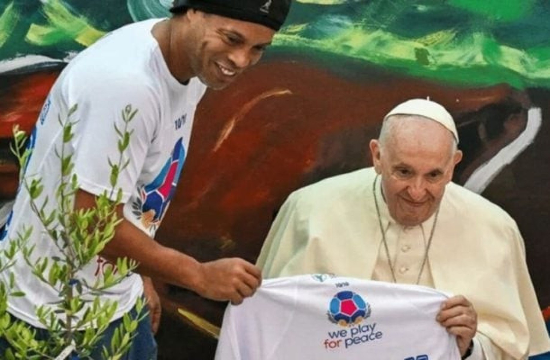 Ronaldinho, Kaká e Messi: relembre craques do futebol que estiveram com o Papa Francisco Ronaldinho, Kaká e Messi: relembre craques do futebol que estiveram com o Papa Francisco