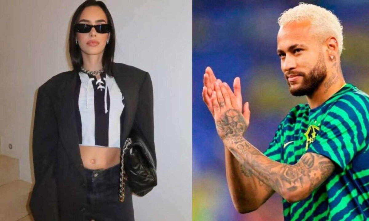 Valor de look usado por Bruna Biancardi na estreia de Neymar pelo Santos vem à tona! -  (crédito: Tupi - Pablo Oliveira)