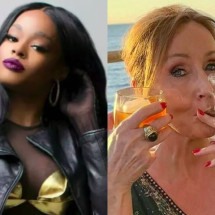 "Rainha das tretas": Azealia Banks critica postura de J.K. Rowling sobre trans - Montagem/Divulgação/Reprodução X