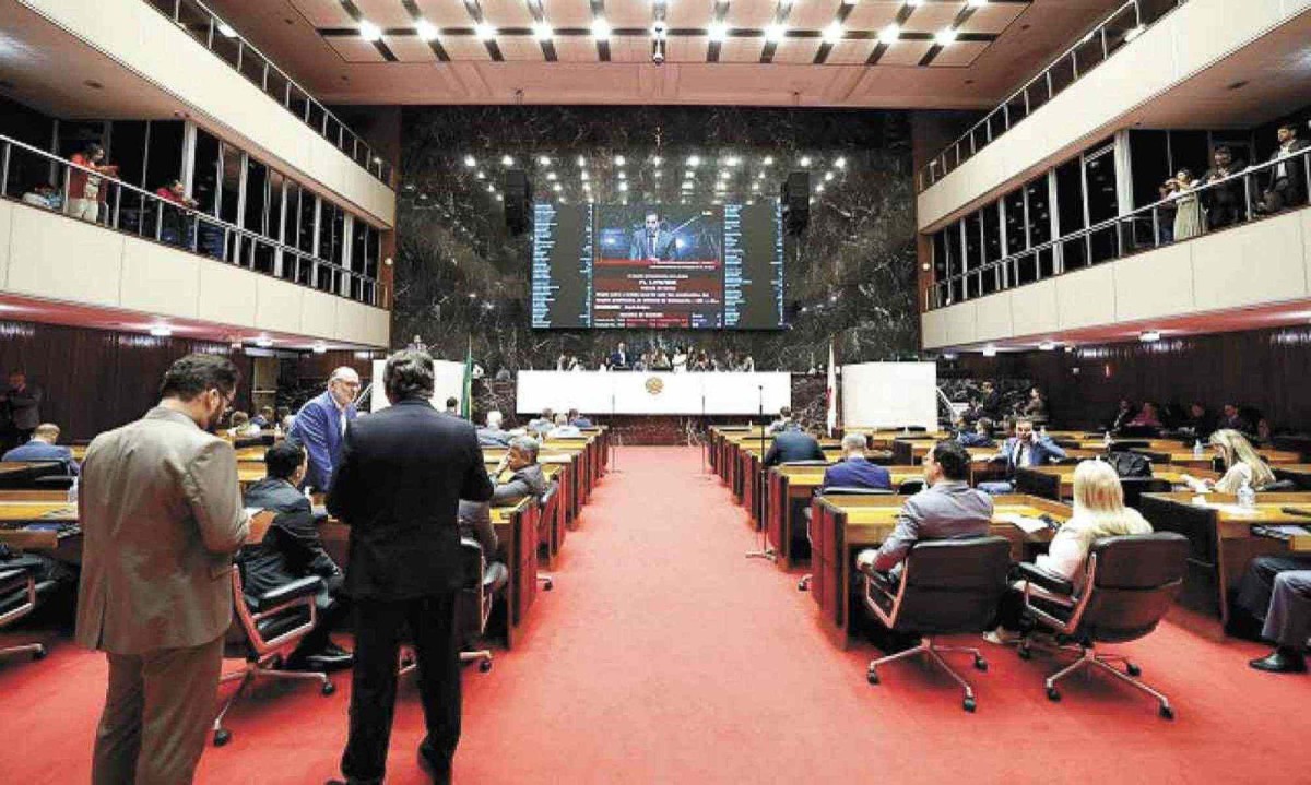 Assembleia destravou a sua pauta com a votação dos vetos de Zema - (crédito: ALEXANDRE NETTO/ALMG) Assembleia destravou a sua pauta com a votação dos vetos de Zema - (crédito: ALEXANDRE NETTO/ALMG)