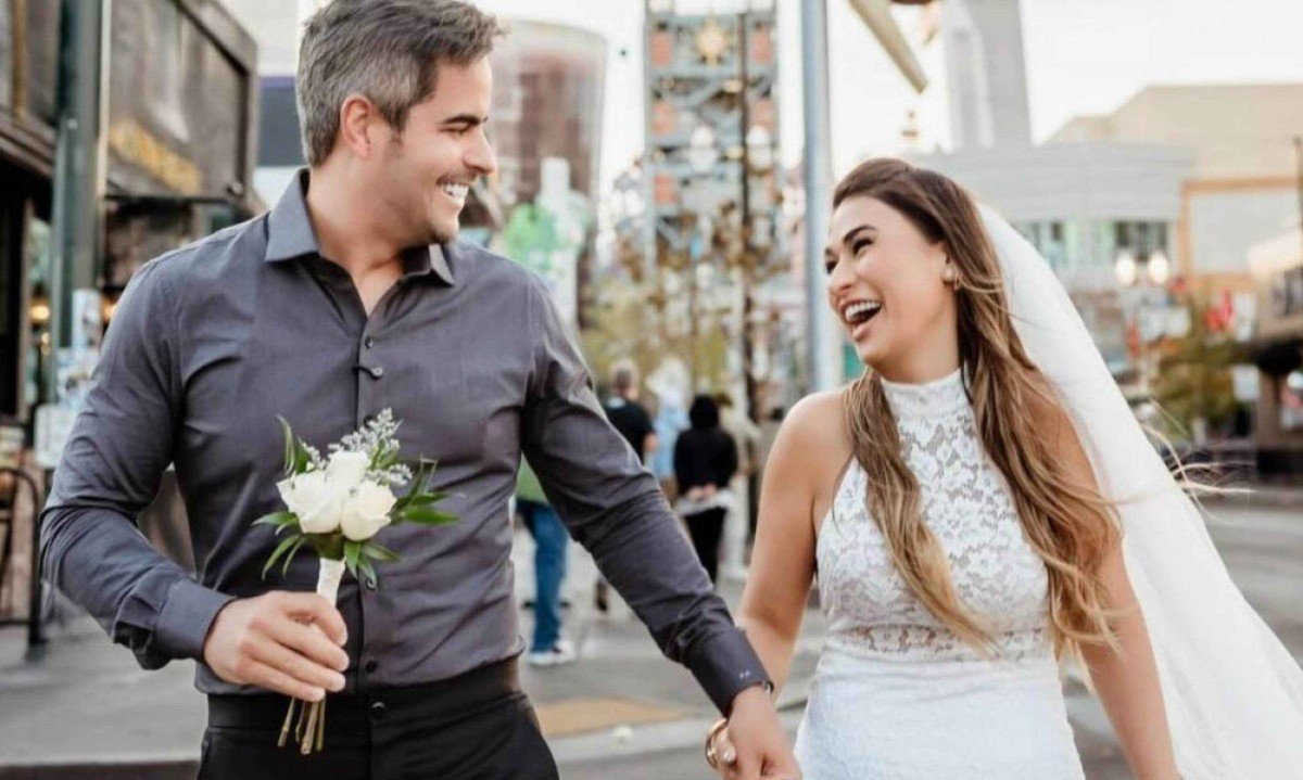 Renovação de votos em Las Vegas: Simone Mendes e Kaká Diniz celebram união -  (crédito: Tupi - Pablo Oliveira)