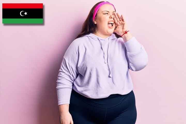 8º lugar (mulheres) - Líbia, com 75% da população com sobrepeso ou obesa. 
-- Imagem Freepik