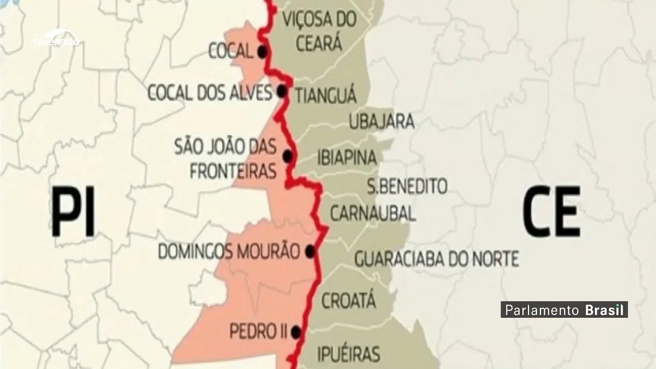 A área abrange nove municípios do Piauí e 13 do Ceará, com população total estimada em 25 mil pessoas.
