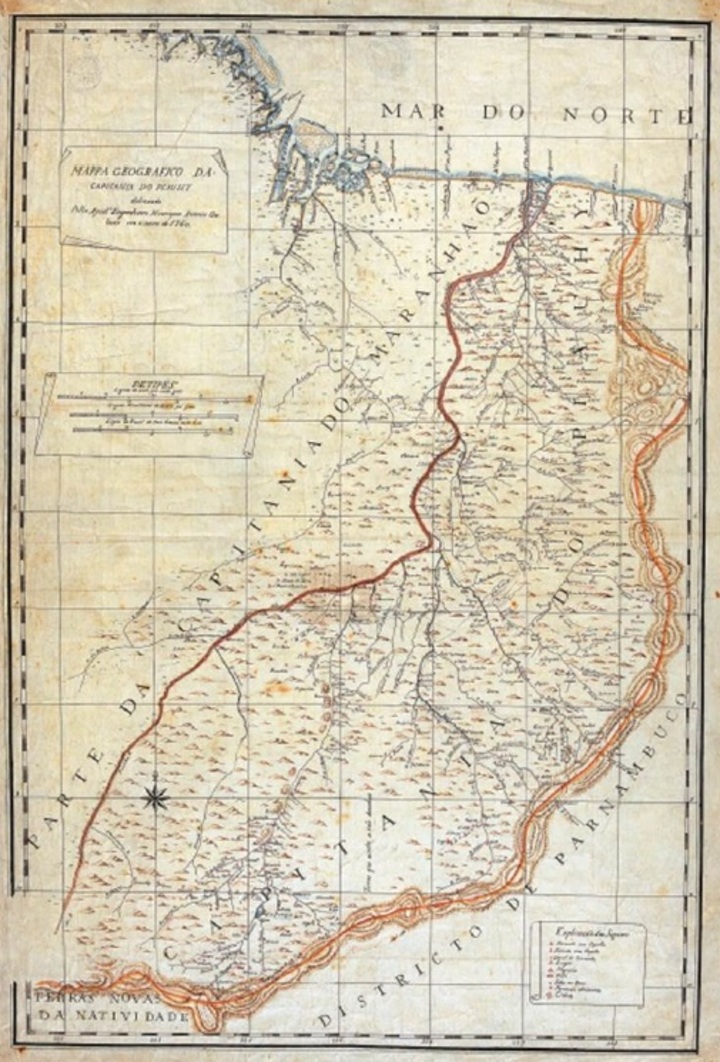 O Piauí anexou 17 documentos à ação no Supremo Tribunal Federal, incluindo um mapa datado de 1760. 
