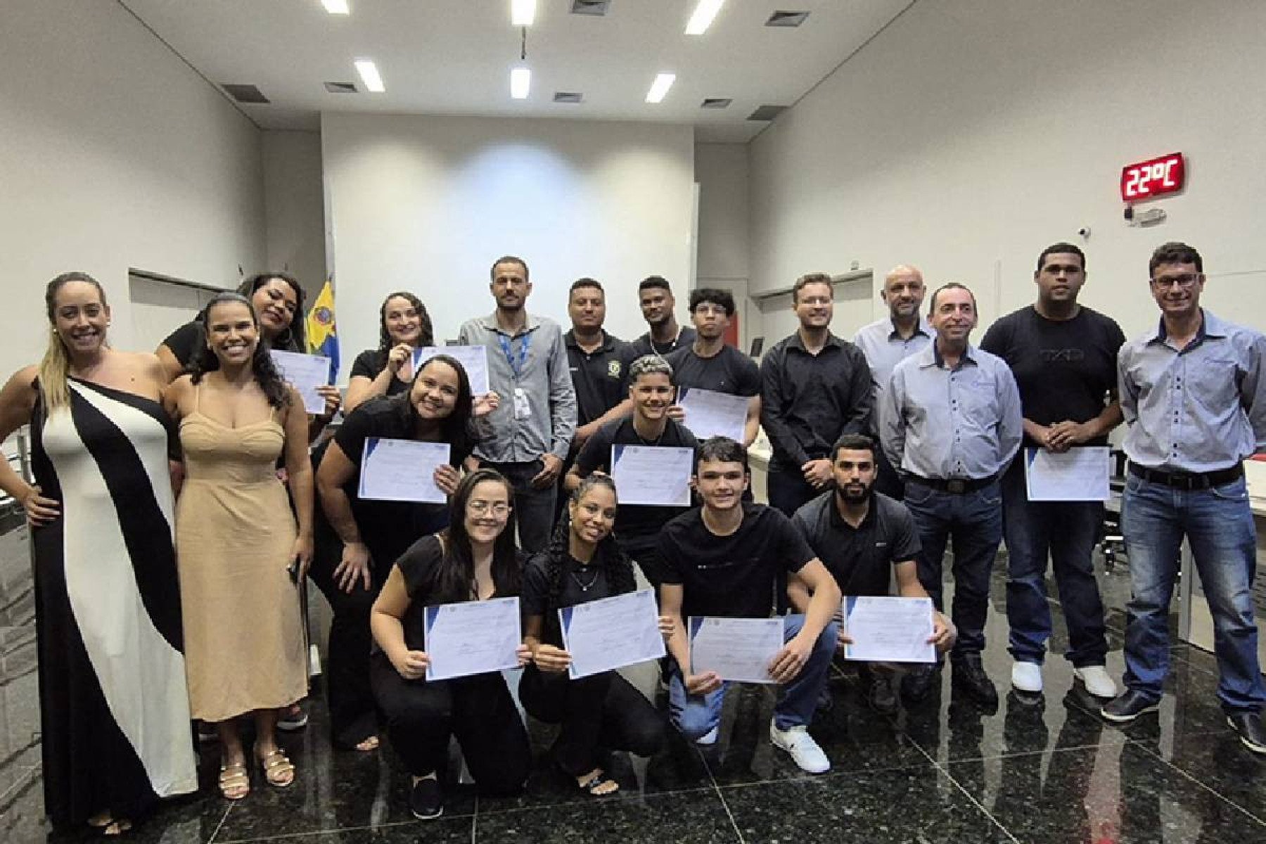 Alunos(as) na formação do curso profissionalizante de Mecânico(a) de Máquinas Industriais promovido em parceria entre o Anglo American e Senai. 
