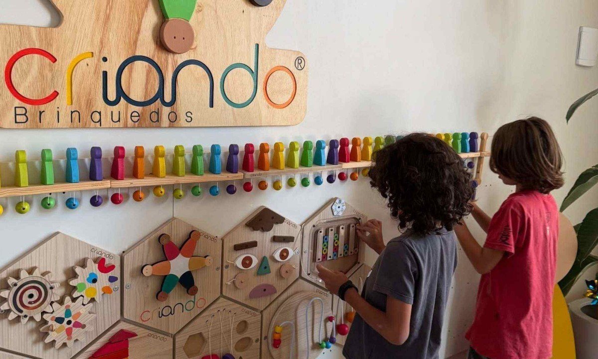 A área kids sensorial funcionará com horários de atendimento e com capacidade de 10 crianças por hora -  (crédito: Criando Brinquedos/ Divulgação)