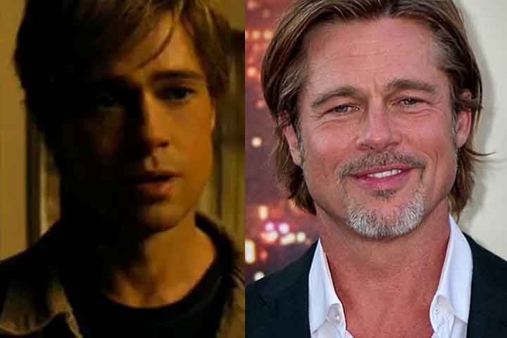 Brad Pitt - Em "O Curioso Caso de Benjamin Button", o galÃ£ de Hollywood se torna um menino no auge da trama. No caso, foi uma consequÃªncia do roteiro em que o protagonista segue o curso oposto da vida e vai rejuvenescendo com o passar do tempo atÃ© tornar-se um bebÃª.