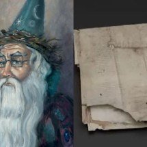 Manuscrito ‘oculto’ há 750 anos traz nova visão sobre Merlin, mago de ‘Rei Arthur’ - Montagem/Wikimedia Commons/Reprodução