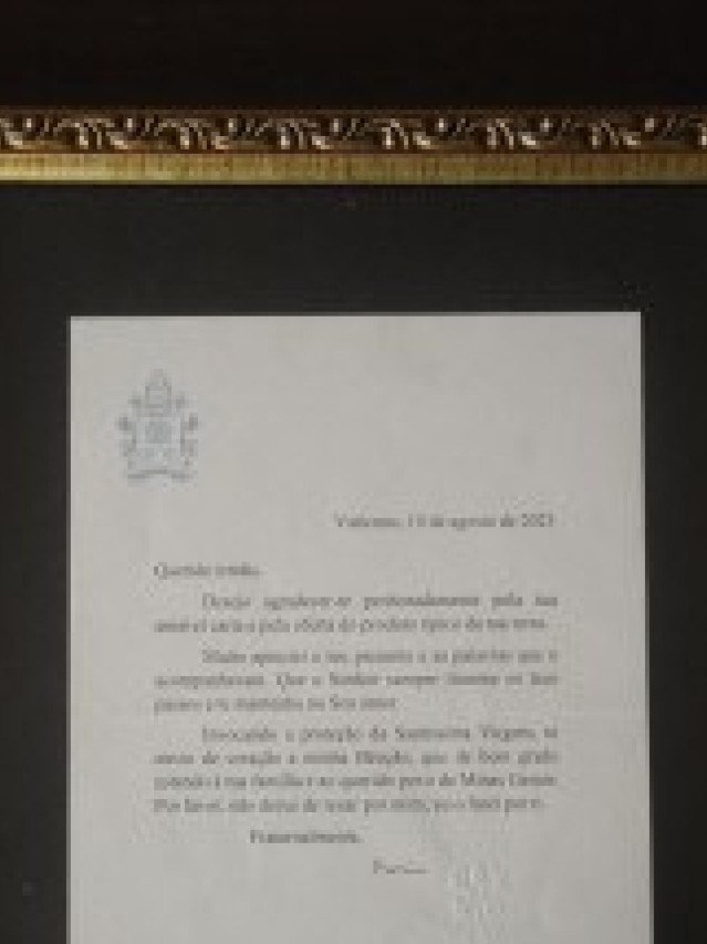 Carta será colocada em um lugar especial para que as pessoas possam ter acesso, revela o dono da preciosidade