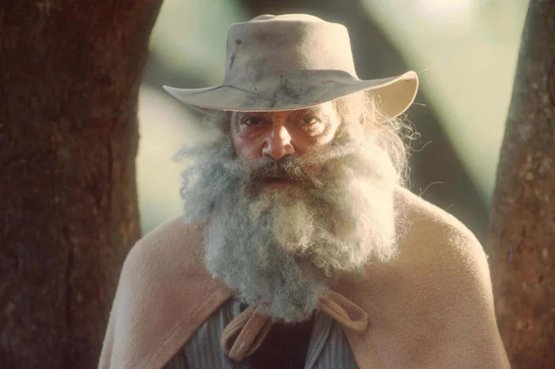 Claudio Marzo, que fez muito sucesso como Zé Leôncio e Velho do Rio (foto) na primeira versão de 'Pantanal' (1990), quase não entrou no elenco da novela da extinta Rede Manchete. -Manchete/reprodução