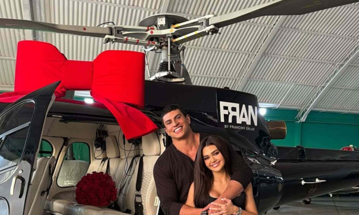 Saiba quem é o noivo bilionário de Franciny Ehlke, que a presenteou com um helicóptero - (crédito: Tupi - Pablo Oliveira) Saiba quem é o noivo bilionário de Franciny Ehlke, que a presenteou com um helicóptero - (crédito: Tupi - Pablo Oliveira)