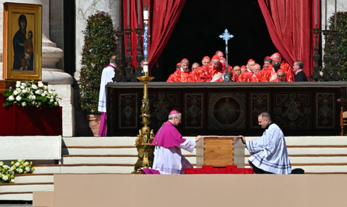 Funeral do papa Francisco  -  (crédito: Andreas SOLARO / AFP)