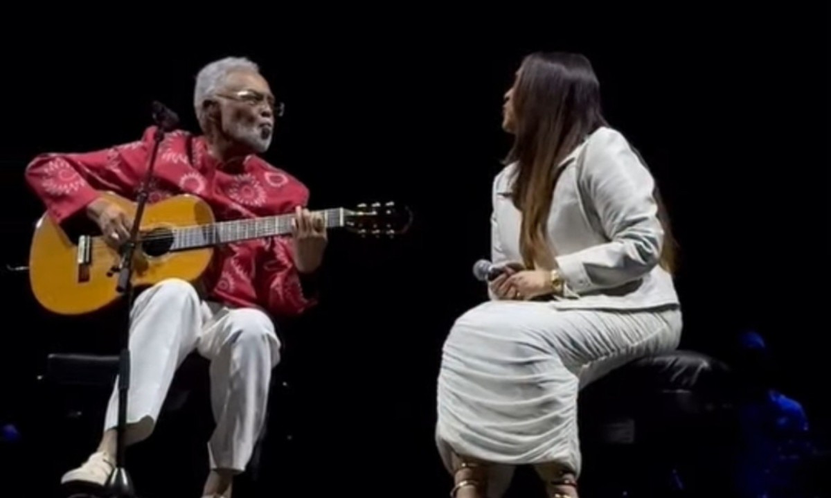 A dupla cantou 'Drão', e Gil chorou -  (crédito: Instagram/Reprodução)