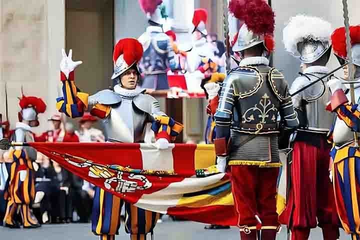 Nessa data, novos componentes do corpo militar de elite prestam juramento em um pátio interno do Vaticano e são incorporados à Guarda Suíça.
