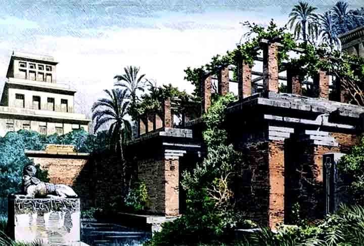 Os Jardins Suspensos da Babilônia são, talvez, uma das maravilhas relatadas sobre a qual menos se sabe. Muito se especula sobre suas possíveis formas e dimensões, mas nenhuma descrição detalhada ou vestígio arqueológico foi encontrado, exceto um poço fora do comum que parece ter sido usado para bombear água.