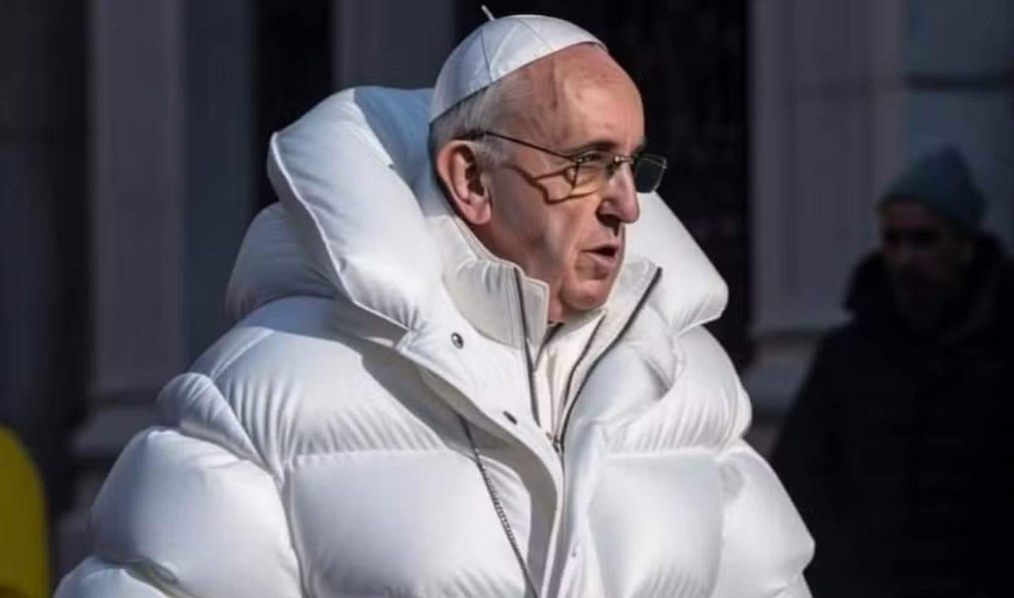 Quando a imagem do papa vestindo um estiloso casaco 