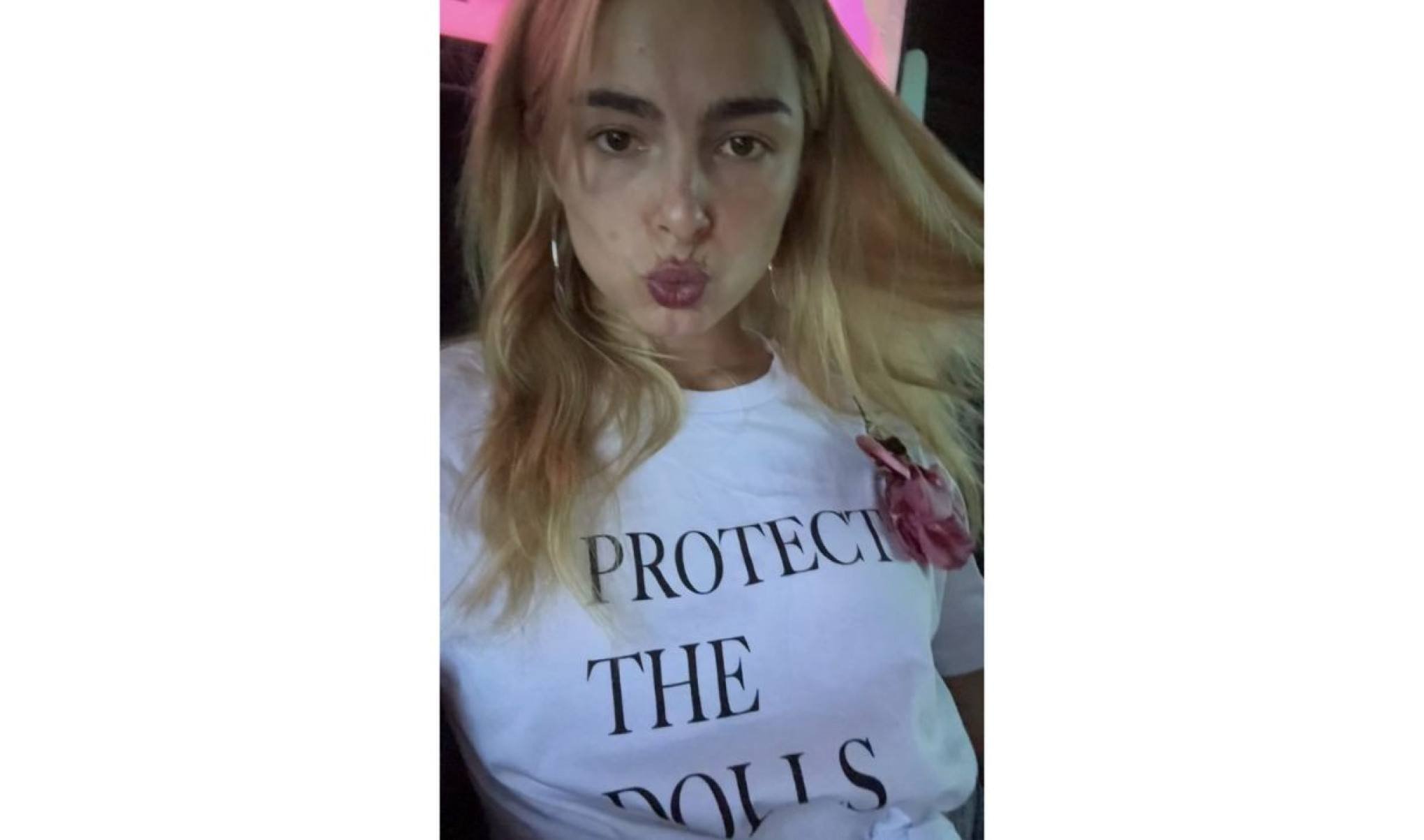 Cantora e atriz Addison Rae publicou foto com camiseta da moda-ReproduÃ§Ã£o / redes sociais