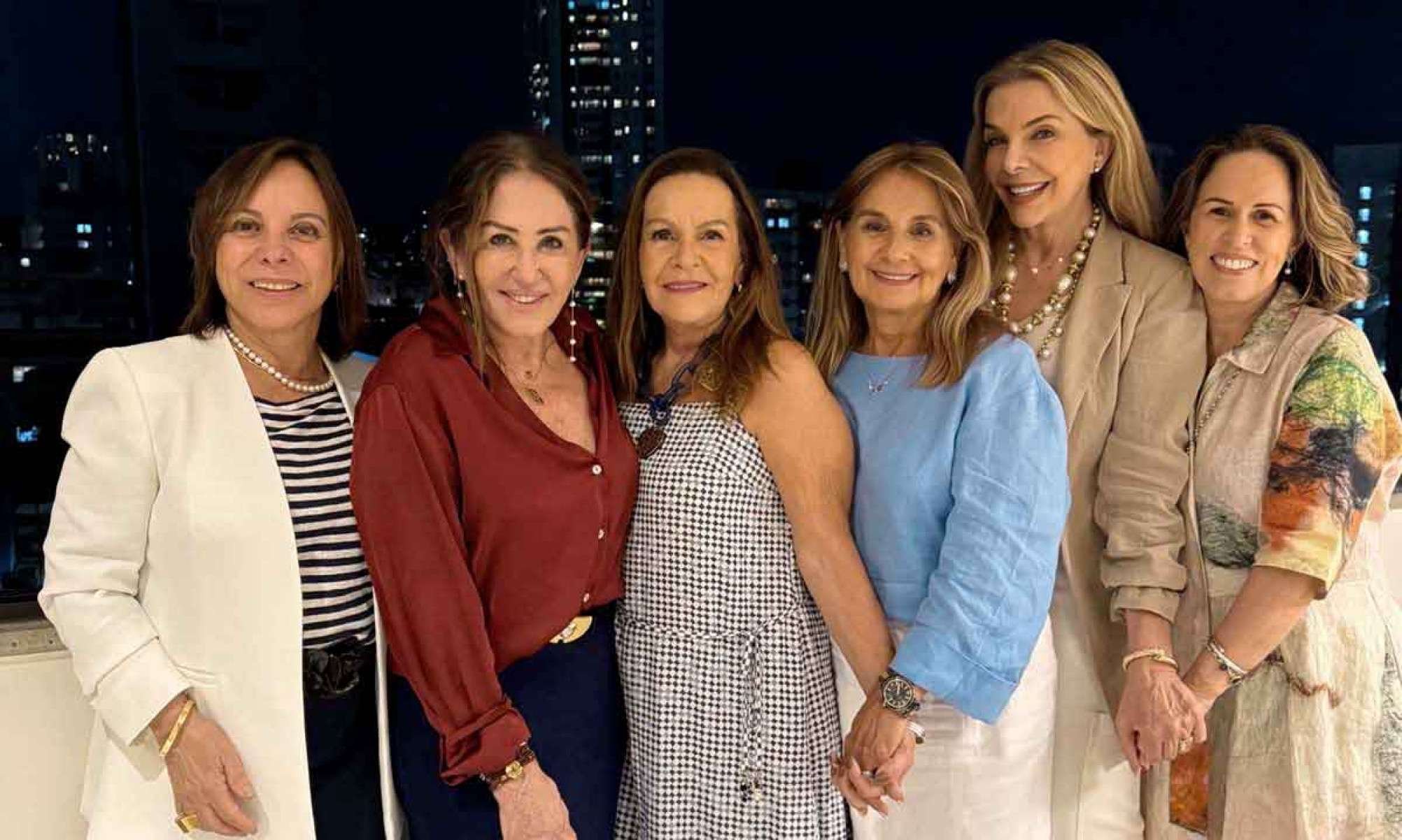 Solange Magalh&atilde;es Pinto, Iorane Rabello, Carla Machado, Evely Pampolini, Adriana Vasconcelos e Virg&iacute;nia Magalh&atilde;es