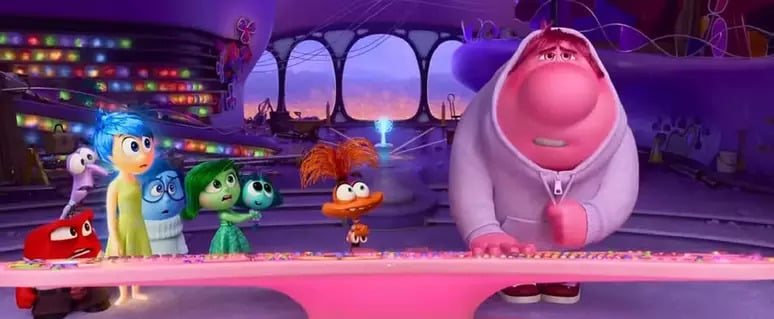 "Divertida Mente 2" mostra emoções da garotada Riley e, no primeiro filme, eram cinco. Não havia a personagem Ansiedade. Agora, esse sentimento surge na sequência, ao lado de outros que serão expressos pela menina. 