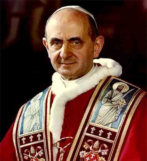 Paulo VI - Giovanni Battista Enrico Antonio Maria Montini nasceu na comuna de Concesio, na regiÃ£o italiana da Lombardia, e ocupou o papado por 15 anos e 46 dias - de 19 de junho de 1963 a 6 de agosto de 1978. 
