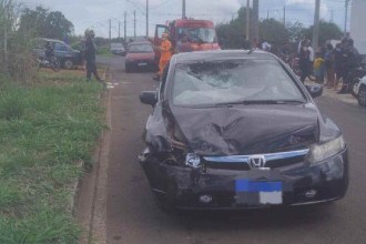 MG: acidente deixa motociclista com perna fraturada e hemorragia