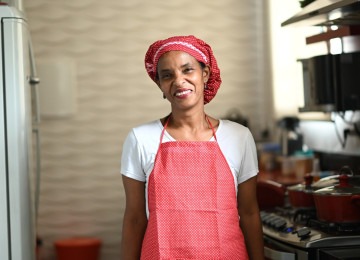 Marcilene Romano dos Santos, de 45 anos, começou no trabalho doméstico aos 17 -  (crédito: Leandro Couri/EM/D.A Press)