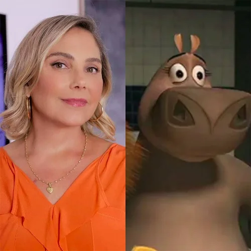 Heloisa Perissé / Gloria - "Madagascar" (2005): Gloria é um dos quatro animais do zoológico central da história, que inclui também Alex, Marty e Melman. Na trama, ela é conhecida por sua habilidade de dançar, sendo uma das principais atrações para os visitantes.