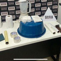 MG: polícia procura suspeito de chefiar laboratório de preparação de drogas - PMMG/Divulgação