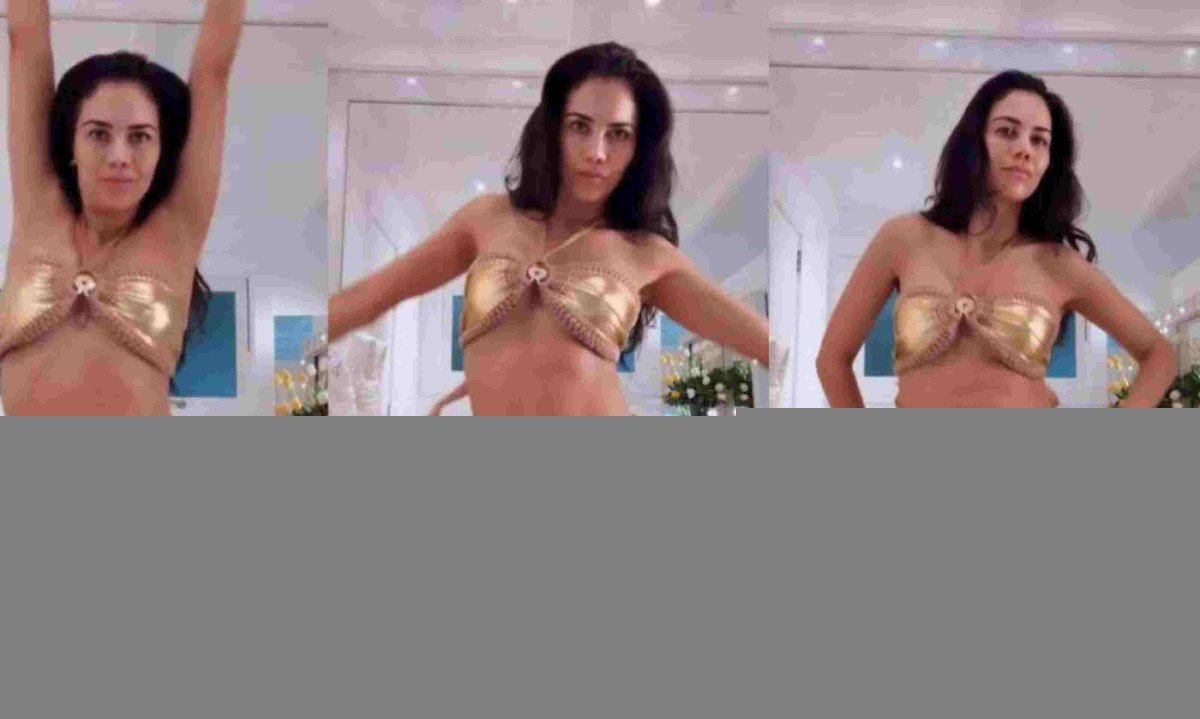 Vídeo: Longe do carnaval, Daniela Albuquerque desfila de biquíni no banheiro de casa -  (crédito: Tupi - Pablo Oliveira)